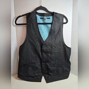 Carbon Vest Men's Medium Black Formal Waist Vest